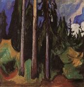 Edvard Munch Forest oil painting reproduction
